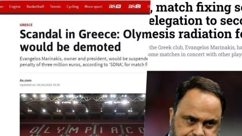 “Σκάνδαλο στην Ελλάδα με Ολυμπιακό” 