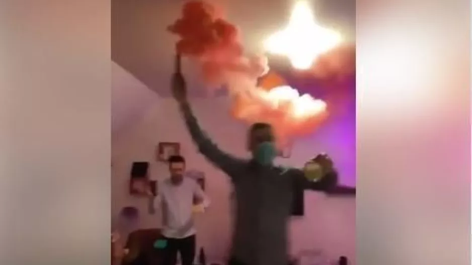 Καπνογόνο στο σπίτι! (βίντεο)