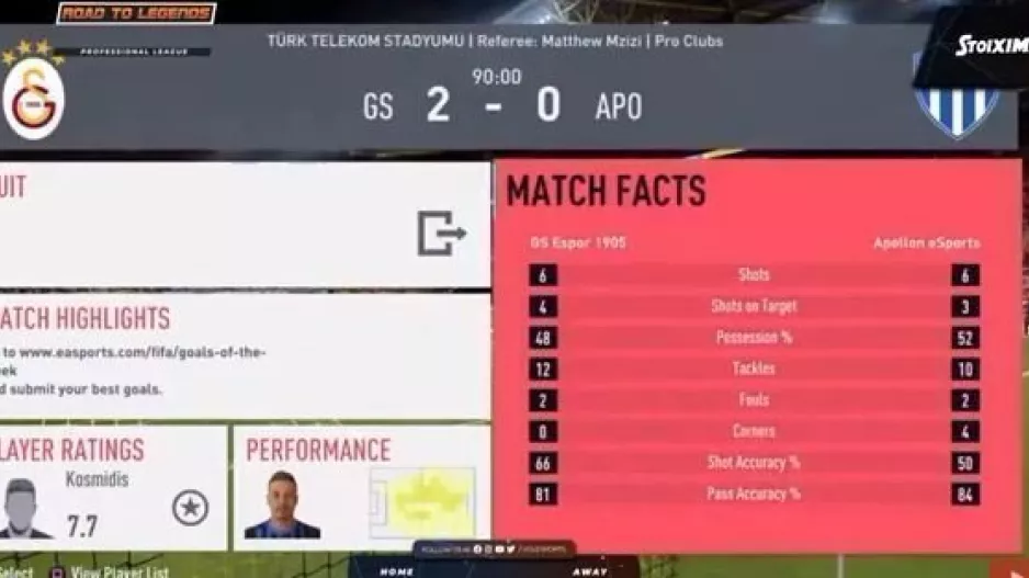 Esports/Αποκλεισμός για Απόλλωνα