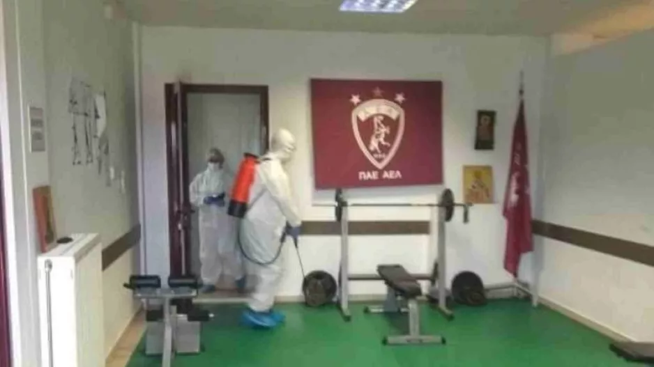 Απολύμανση στο προπονητικό κέντρο για την ΑΕΛ