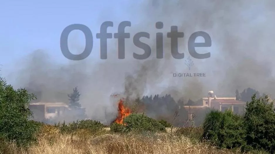 Φωτιά κοντά σε σπίτια στην Αγία Νάπα (φώτος/βίντεο)
