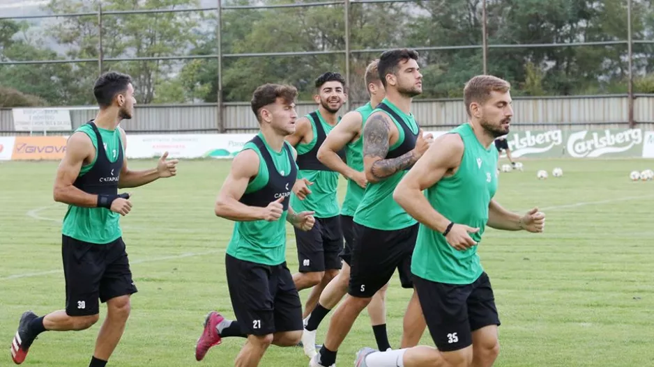 Πράσινες... στιγμές από την προπόνηση