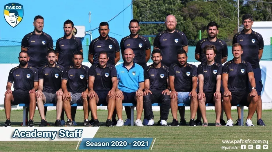 To προπονητικό team της Πάφος FC