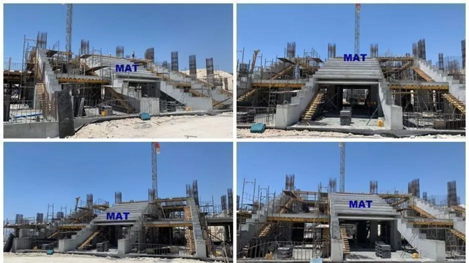 Υψώνονται οι κερκίδες στη "Limassol Arena" (φώτος)