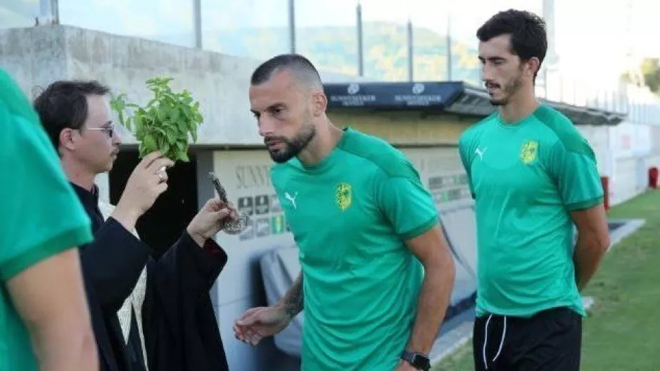 ΦΩΤΟΣ/ Αγιασμός στην ΑΕΚ