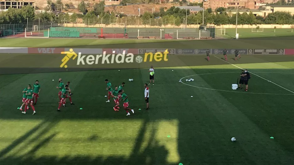 ΦΩΤΟΣ Kerkida/Η προθέρμανση της Ομόνοιας