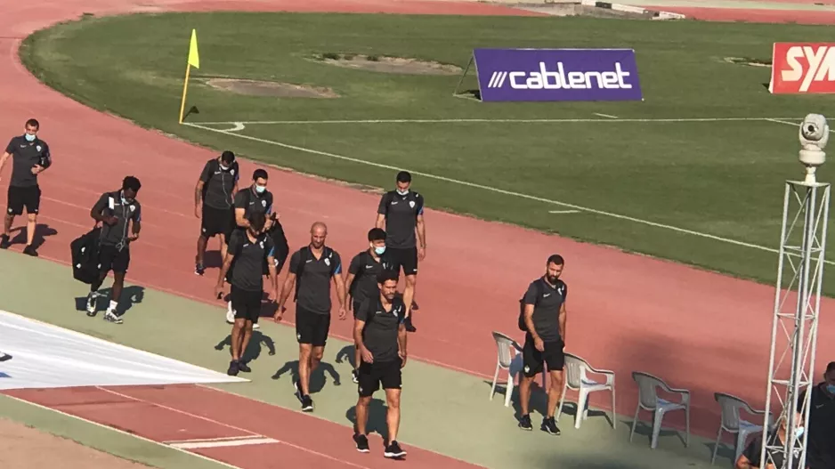 Η άφιξη της Ανόρθωσης στο "Στέλιος Κυριακίδης" (φώτος/βίντεο) 