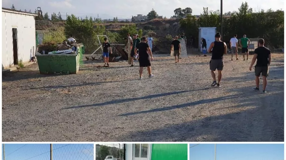 ΑΛΣ Ομόνοια/Εθελοντική εργασία από τους φίλους της ομάδας