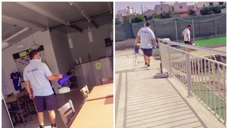Απολύμανση στο προπονητικό κέντρο (φώτος)
