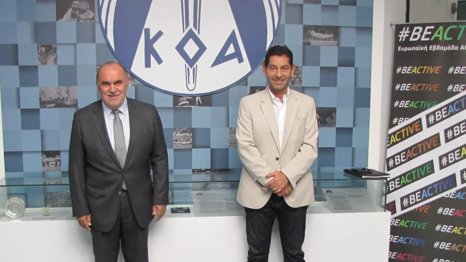 Ο Πρόεδρος ΚΟΑ συναντήθηκε με τον Σύμβουλο του Προέδρου της Δημοκρατίας για τον Αθλητισμό