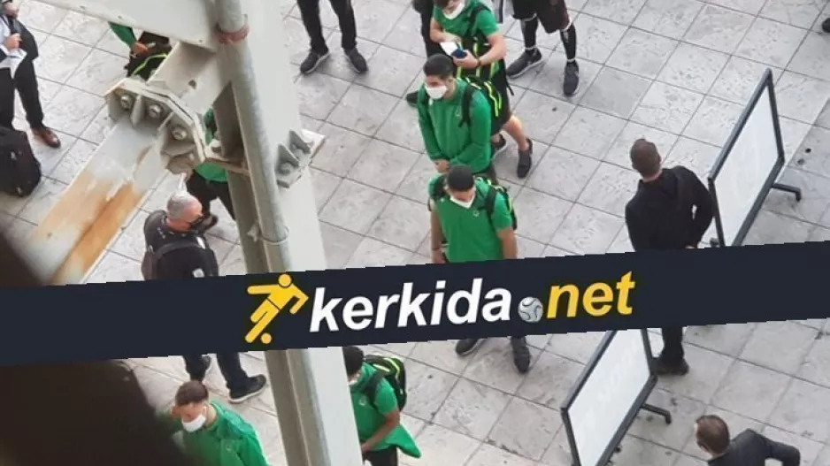 (Φώτος/Βίντεο) Η άφιξη της Ομόνοιας στην Τούμπα