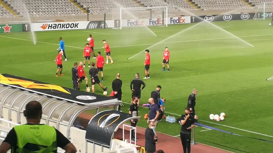 Η προπόνηση της PSV στο ΓΣΠ (φώτος kerkida.net)