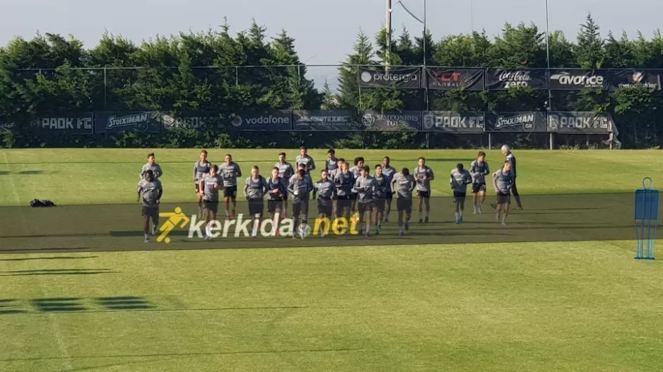 (ΒΙΝΤΕΟΣ/ΦΩΤΟΣ Kerkida) Η προπόνηση του ΠΑΟΚ πριν την Ομόνοια