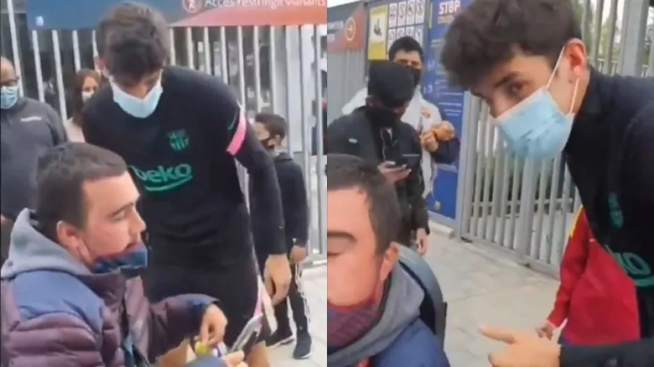 Ο Τρινκάο βγήκε από το αυτοκίνητο για μια σέλφι με ανάπηρο φίλαθλο της Μπαρτσελόνα (βίντεο)
