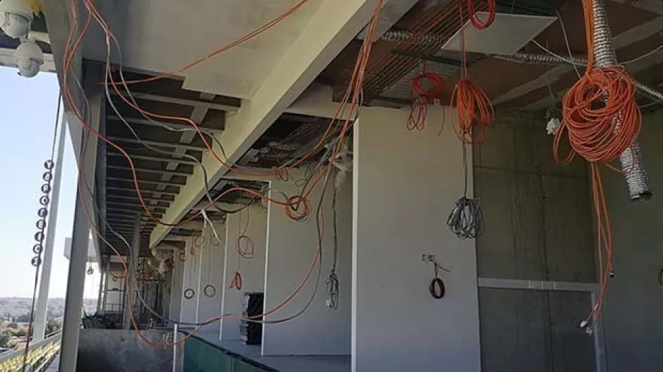 VIP Boxes υπό κατασκευή (φώτος)