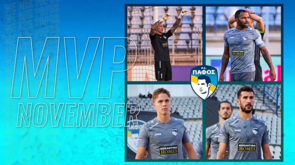 Πάφος Fc/Οι τέσσερις υποψήφιοι για τον MVP