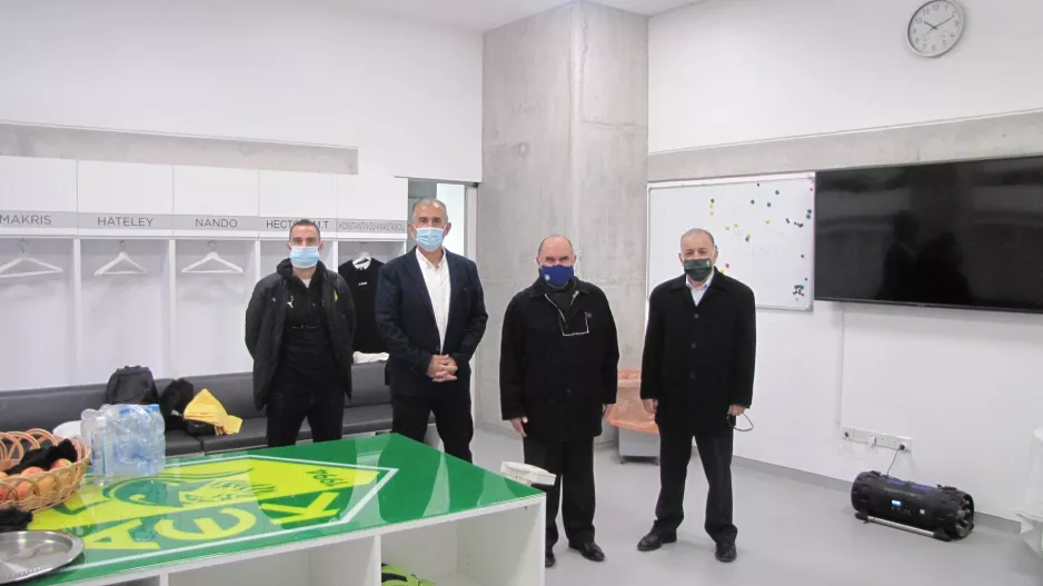 Ο Πρόεδρος του ΚΟΑ ξεναγήθηκε στο ΑΕΚ Αρένα