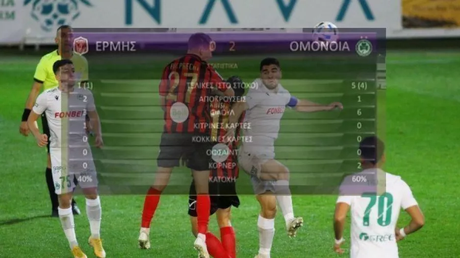 Τι έγινε στο πρώτο 45λεπτο στο Ερμής-Ομόνοια