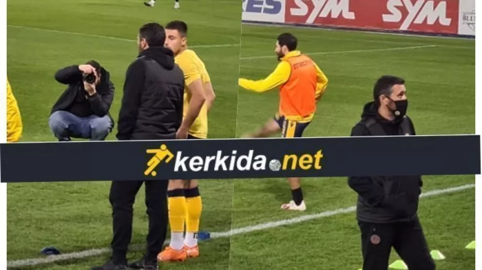 Τα είπε με τους παίκτες στο ζέσταμα ο Κέρκεζ