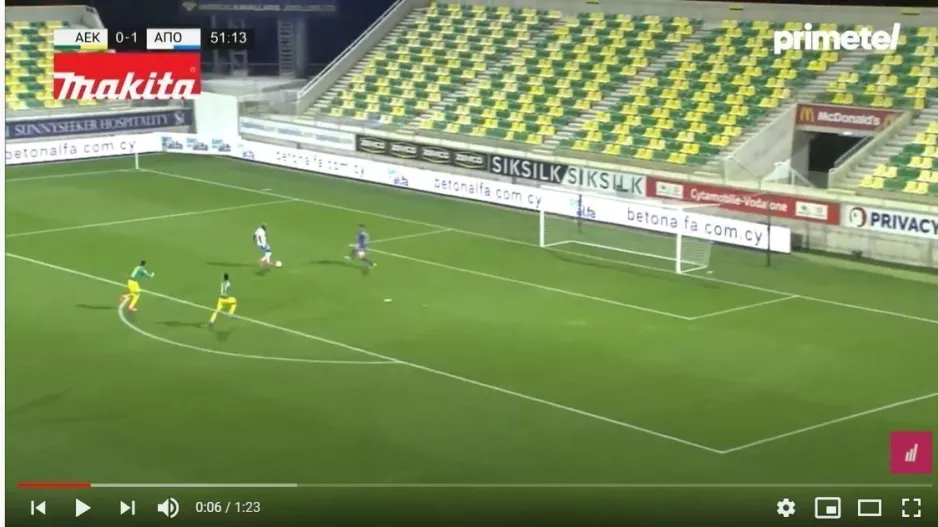 (Βίντεο) Το 0-2 του Απόλλωνα με Νταμπό!