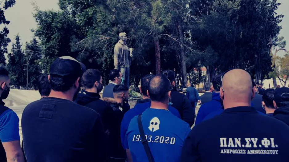Κατάθεση στεφάνου στο μνημείο του Ευαγόρα Παλληκαρίδη