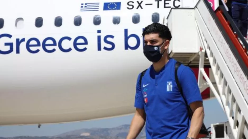 Η άφιξη της Εθνικής Ελλάδος στη Γρανάδα (φώτος)
