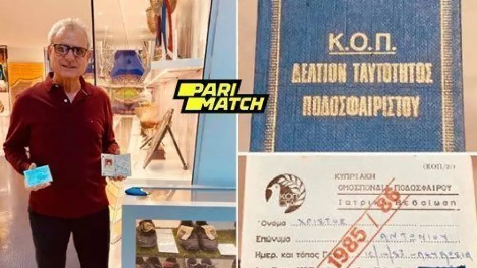 Ο στρατιώτης του ΑΠΟΕΛ, Τάκης Αντωνίου παρέδωσε... κειμήλια στο Μουσείο! (φώτος)