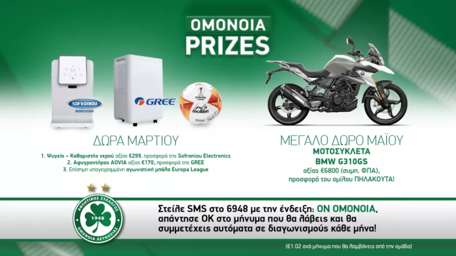 Οι νικητές Μαρτίου/Ομόνοια