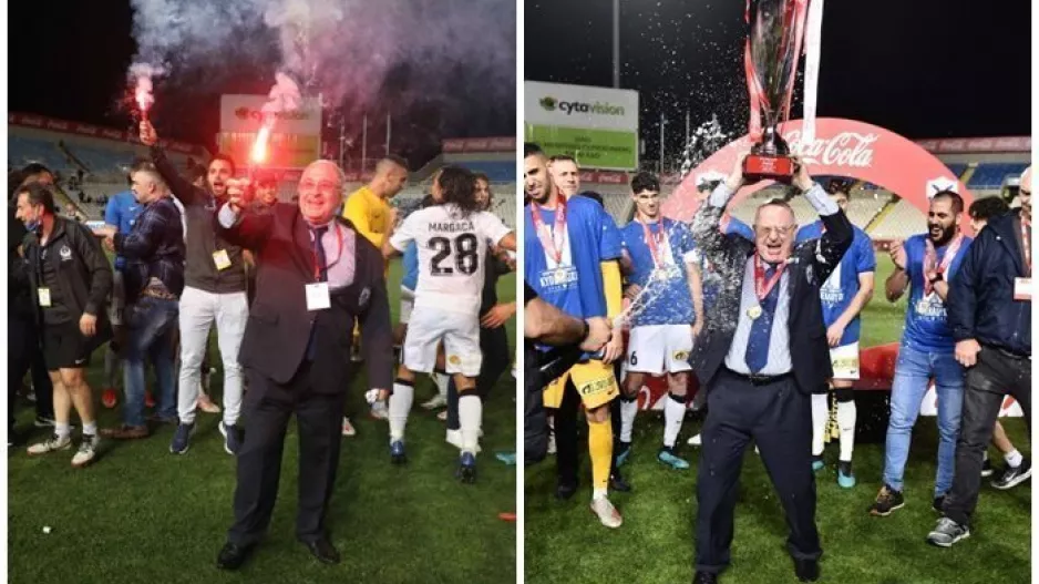 ΜΑΧΗΤΗΣ ο Πουλλαΐδης, πανηγύρισε με πυρσό το 1ο του τρόπαιο! (ΦΩΤΟΣ)