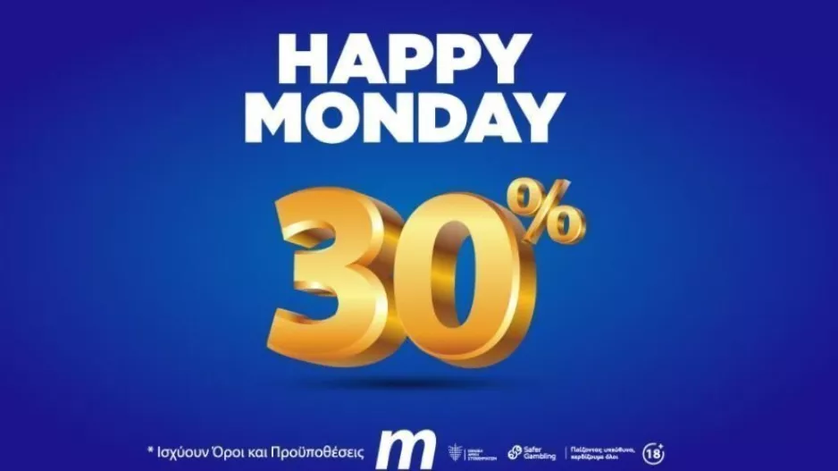 Happy Monday Bonus 30%