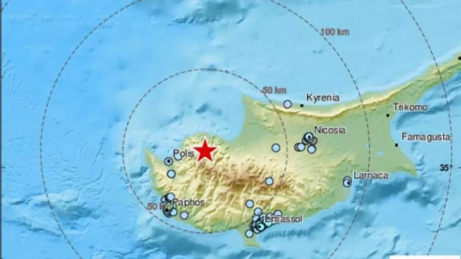Σεισμός ταρακούνησε την Κύπρο (Οι πρώτες πληροφορίες) 