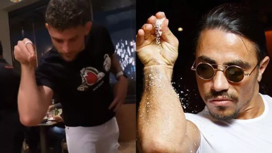 Ο Νικόλας σε ρόλο Salt Bae (βίντεο)