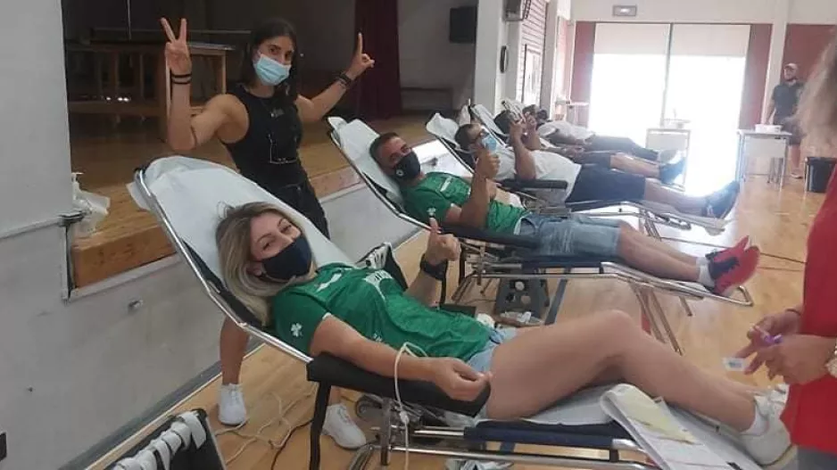 Με επιτυχία η αιμοδοσία της Ομόνοιας, παρών και ο Πρόεδρος (φώτος)