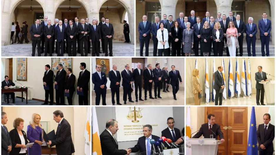 Οι 58 Υπουργοί & Αξιωματούχοι που διόρισε ο Αναστασιάδης 8 χρόνια