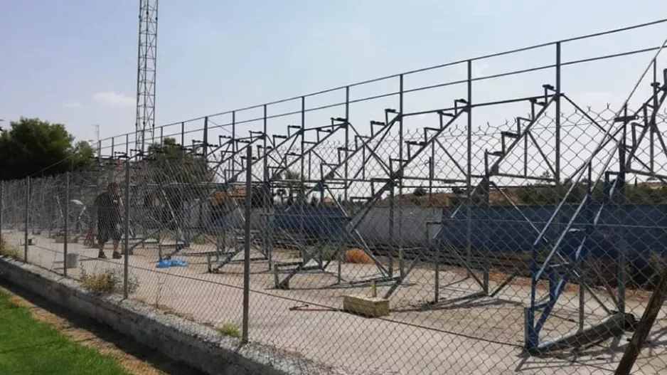 Εργασίες στο γήπεδο (φώτος) 