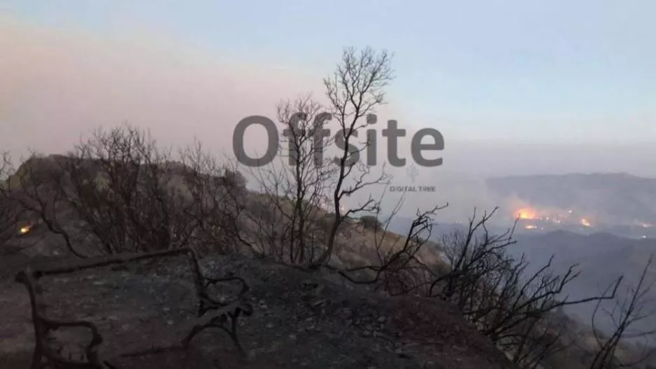 Στα 40 τετραγωνικά χιλιόμετρα περίπου η καμένη έκταση
