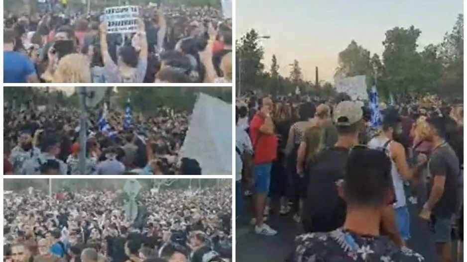 (ΦΩΤΟΣ) Έφυγαν από το Προεδρικό και... μαζική πορεία στους δρόμους της Λευκωσίας