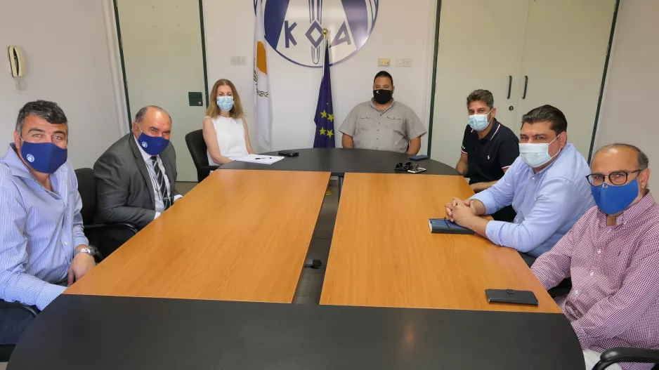 Ο Πρόεδρος του ΚΟΑ συναντήθηκε με την Ανόρθωση