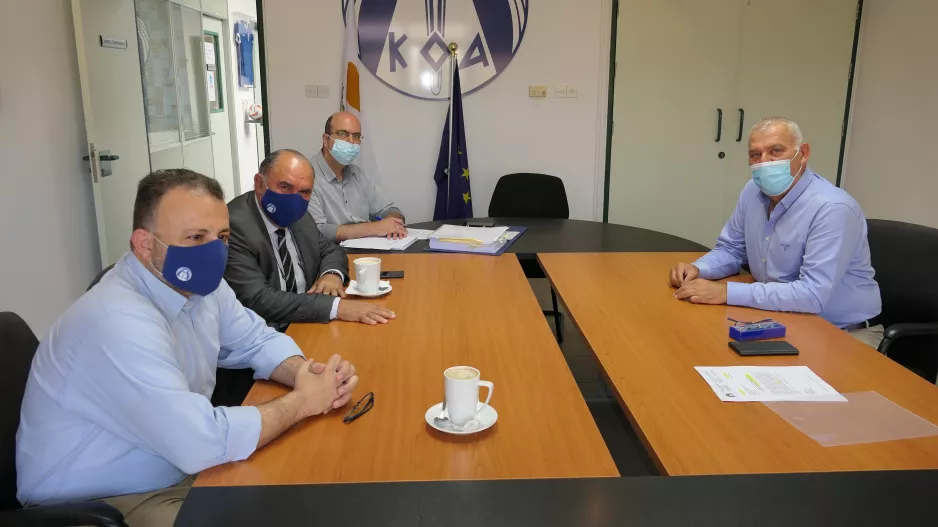 Συνάντηση Πρόεδρου ΚΟΑ με το Κ.Σ. Πέρα Ορεινής