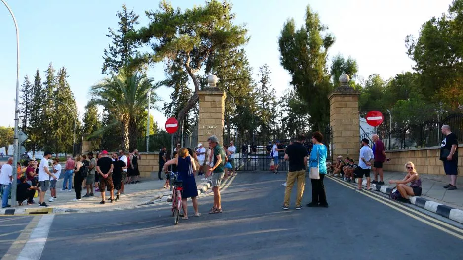 Εκδήλωση κατά των μέτρων στο Προεδρικό