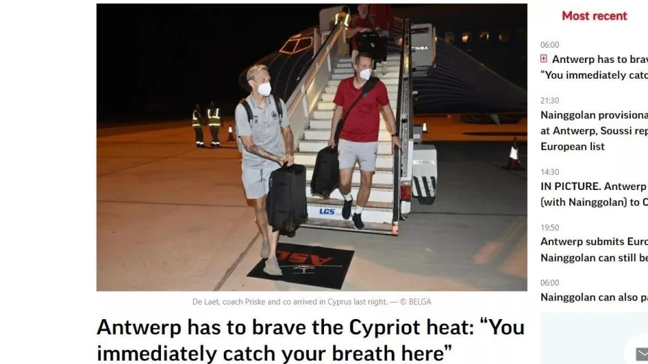 (Άντβερμπ) "Περπατώ απλά και ιδρώνω εδώ" 