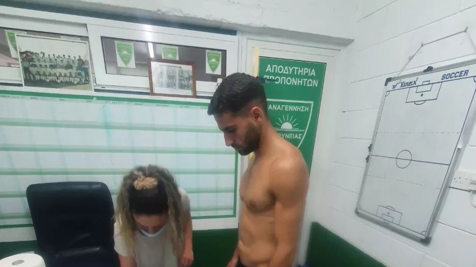 Η λιπομέτρηση και το ζύγισμα των ποδοσφαιριστών 