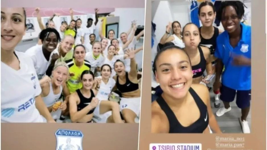 Τα κορίτσια μετά τη νίκη!