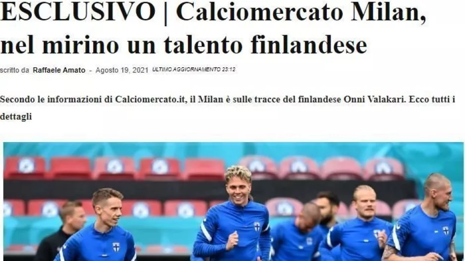 Calciomercato: Ενδιαφέρον της Μίλαν για Βαλακάρι, αξιώνει 4 εκατ. ευρώ η Πάφος!