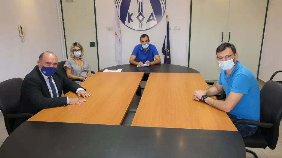 Ο Πρόεδρος του ΚΟΑ συναντήθηκε με την ΠΑΕΚ Κερύνειας Μπάσκετ