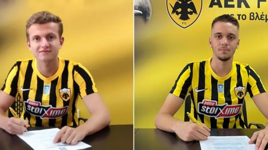 AEK: Επαγγελματικά συμβόλαια σε Πάπα και Πιτιλάκο