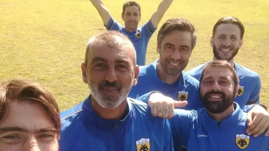Διονύσης Χιώτης με το team 