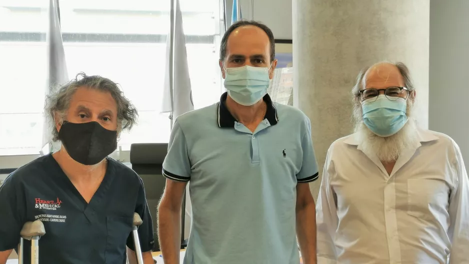 Συνάντηση Γεώργιου Χρυσοστόμου με Δρ Πέτρο Αγαθαγγέλου