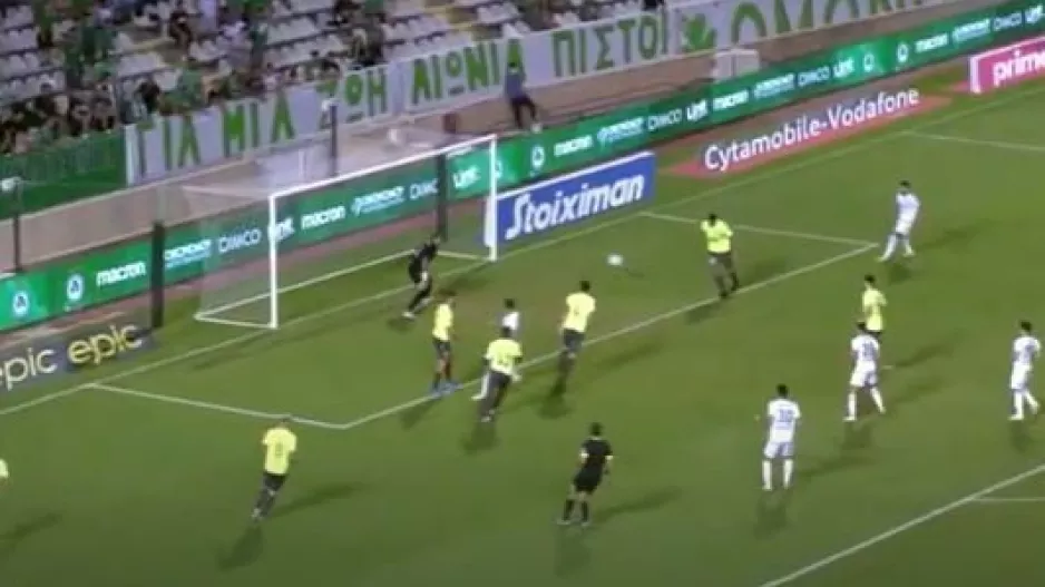 Το 1-1 με αυτογκόλ Μιχαήλ η Ομόνοια (βίντεο)