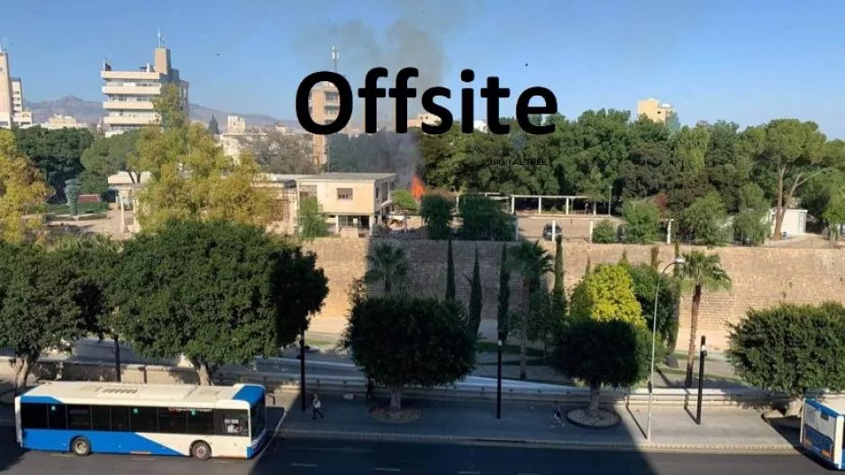 Φωτιά στο κέντρο της Λευκωσίας! 